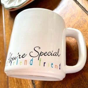 Vintage Mug by RUSS, “You’re A Special-Friend” White, Made in Philippines. EC